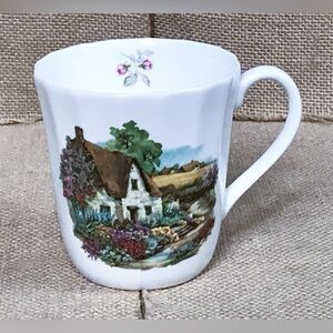 Royal Stuart Thatched Cottage Bone China Mug Cup England Goblin Core Cozy Cute